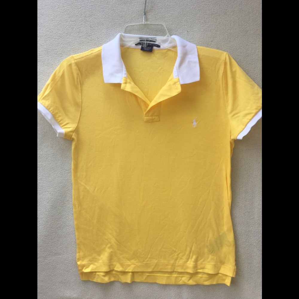 Vibrant yellow polo